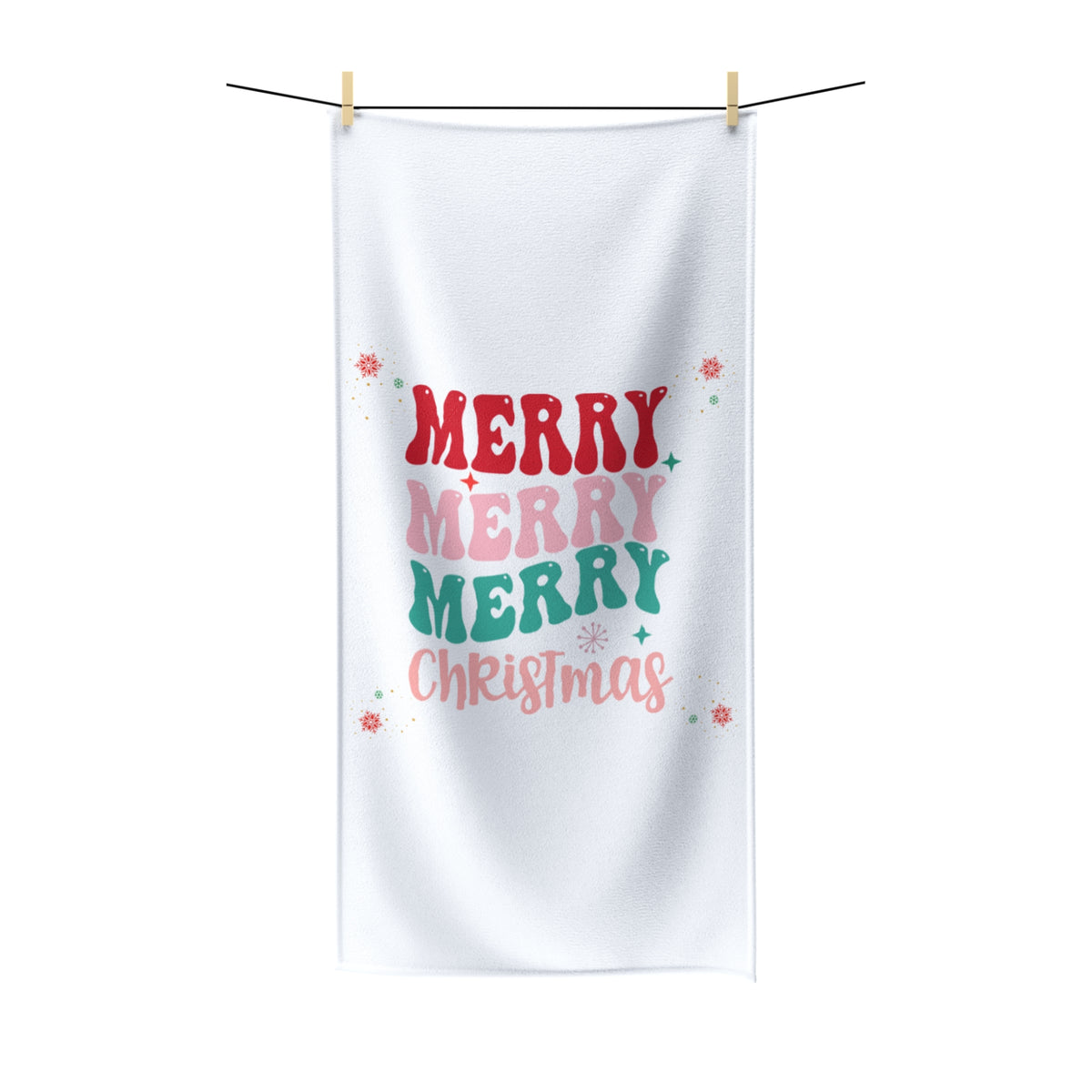 MERRY MERRY MERRY CHRISTMAS TOWEL