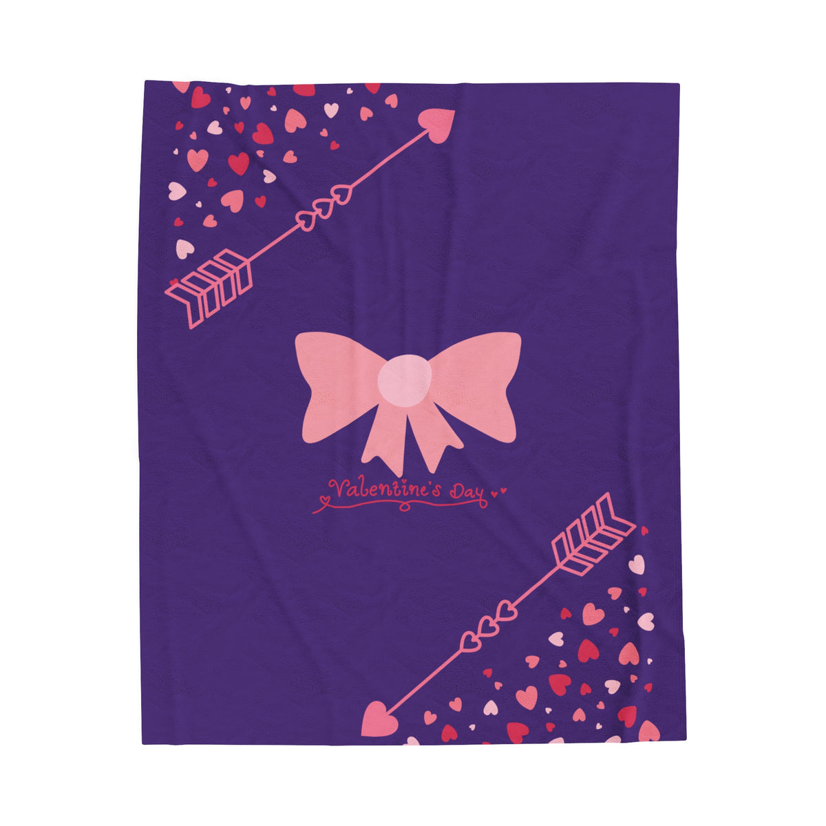 Amethyst Bow Velveteen Plush Blanket