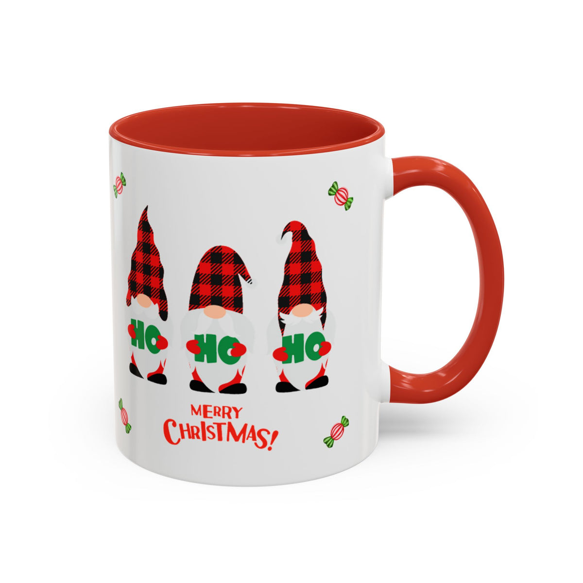 MERRY CHRISTMAS ACCENT COFFEE MUG, 11oz