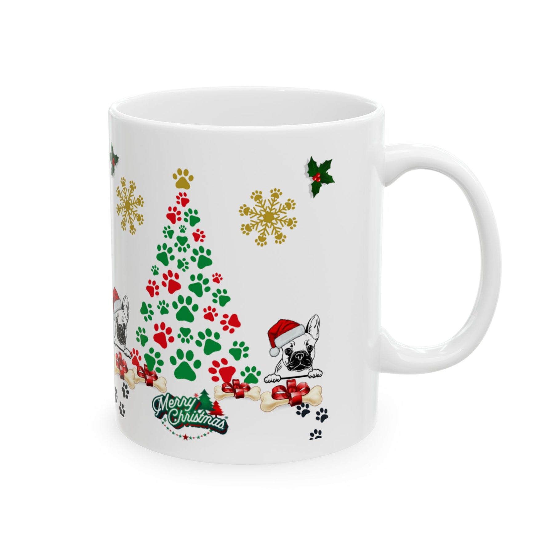 Merry Christmas Dog Ceramic Mug - Dog Mom, Christmas Gifts