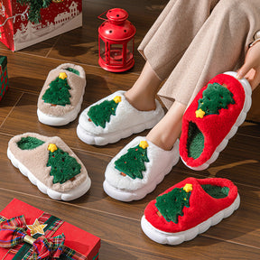 Christmas Tree Slippers – Cozy Holiday Comfort