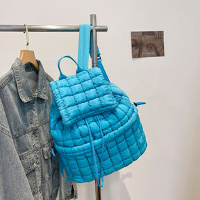 Candy Color Quilted Backpack