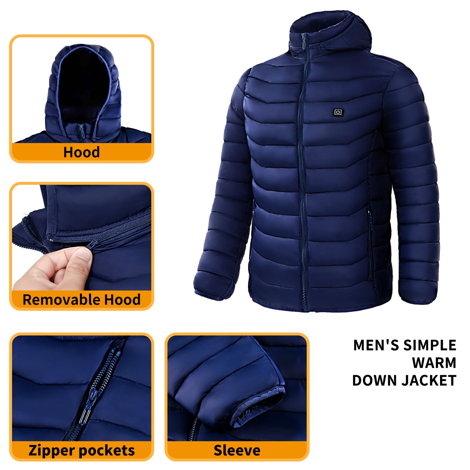 Men Heated Puffer Jacket