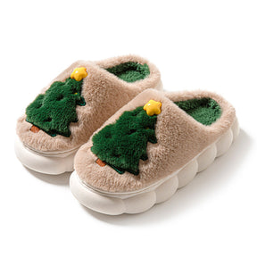 Christmas Tree Slippers – Cozy Holiday Comfort