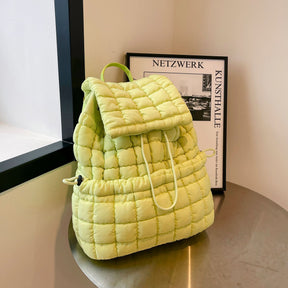 Candy Color Quilted Backpack