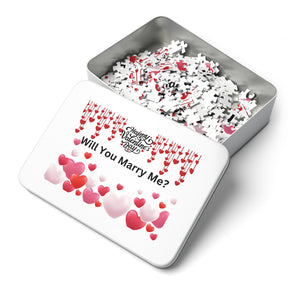 Will You Marry Me Jigsaw Puzzle with Tin