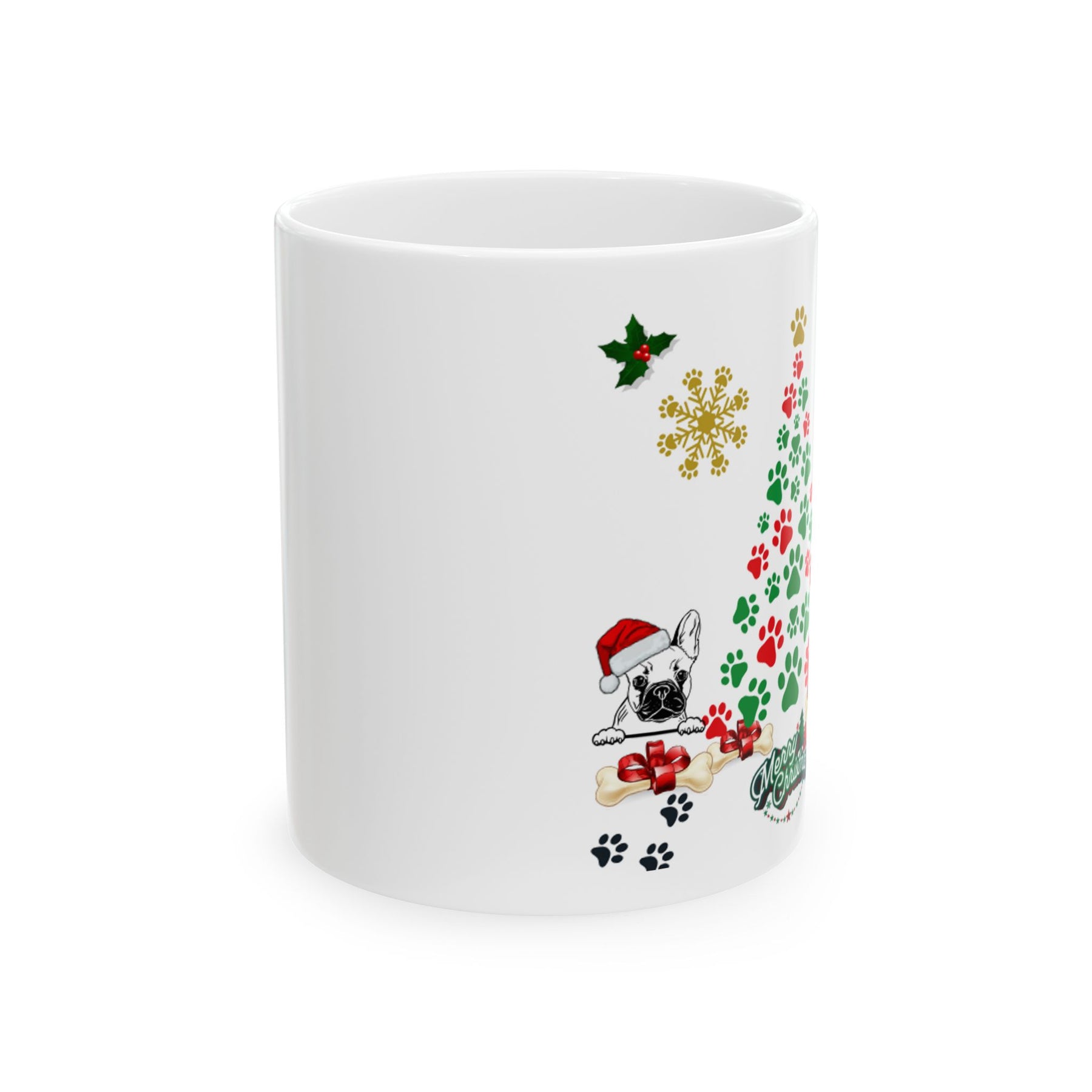 Merry Christmas Dog Ceramic Mug - Dog Mom, Christmas Gifts