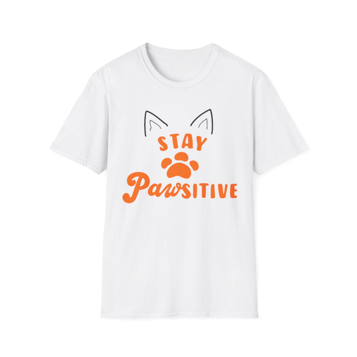 Stay Pawsitive - Unisex Softstyle T-Shirt