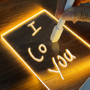 Message Board Holiday Light With Pen