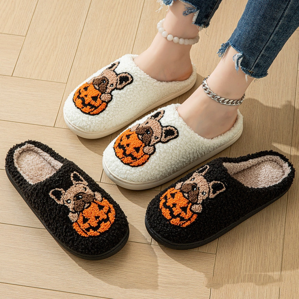 Halloween Cute Comfy Pumpkin House Slippers