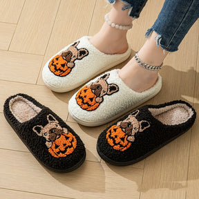 Halloween Cute Comfy Pumpkin House Slippers