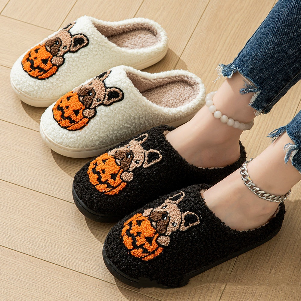 Halloween Cute Comfy Pumpkin House Slippers