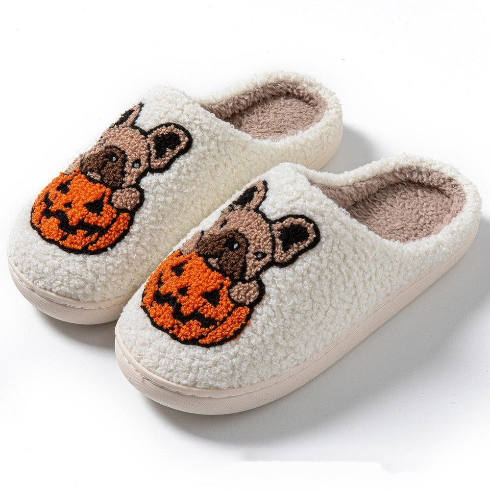 Halloween Cute Comfy Pumpkin House Slippers